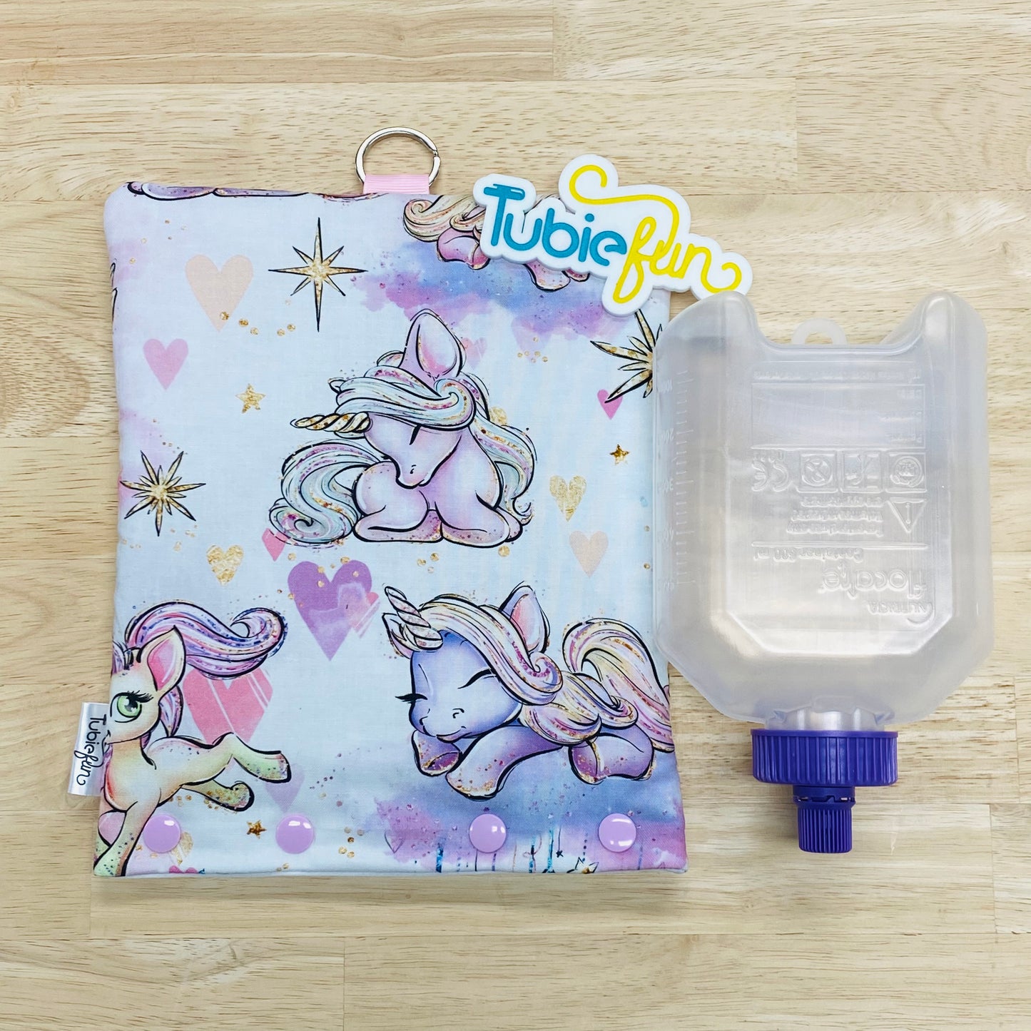 Insulated Milk Bag Suitable for 500ml Flocare Bottle in - Unicorns