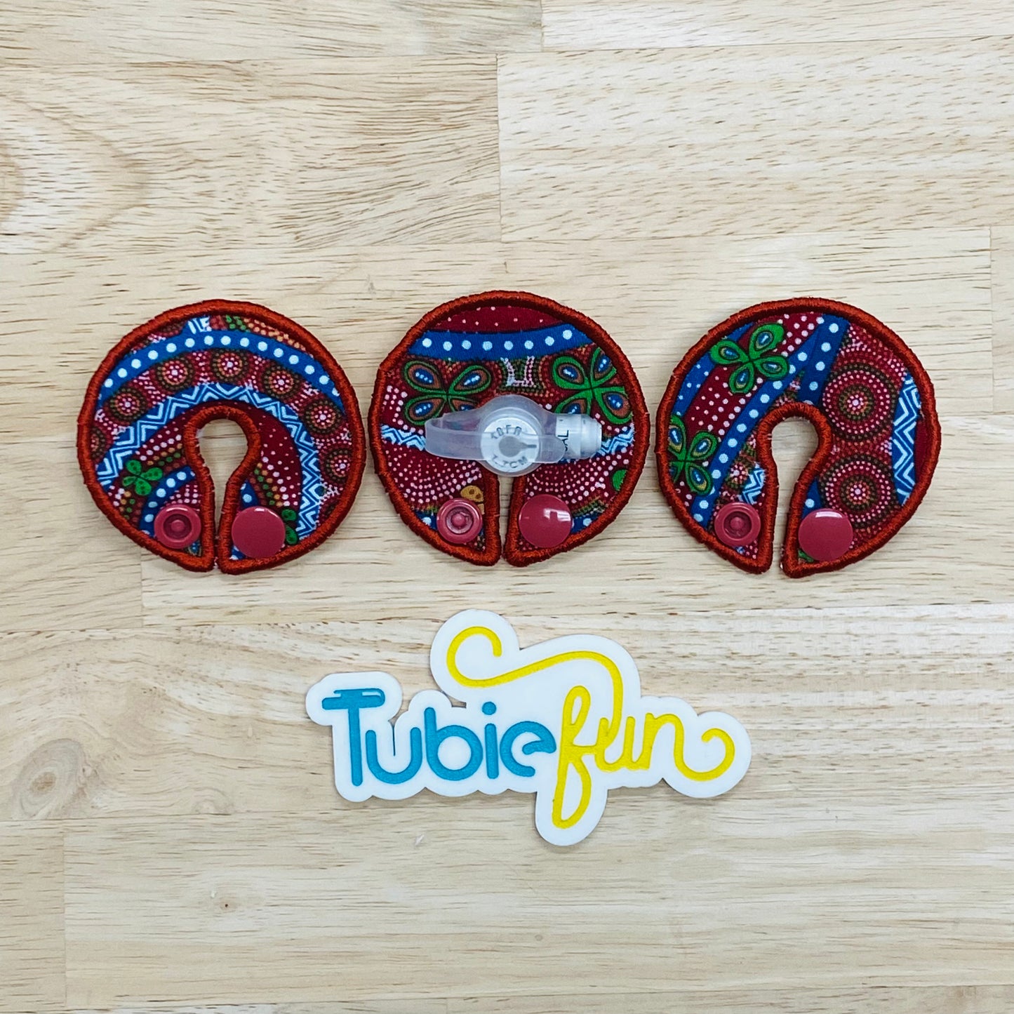 G-Tube Button Pad Cover - Indigenous Print