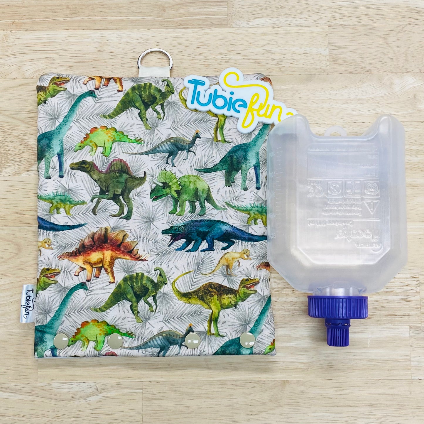 Insulated Milk Bag Suitable for 500ml Flocare Bottle in - Dino's on Grey