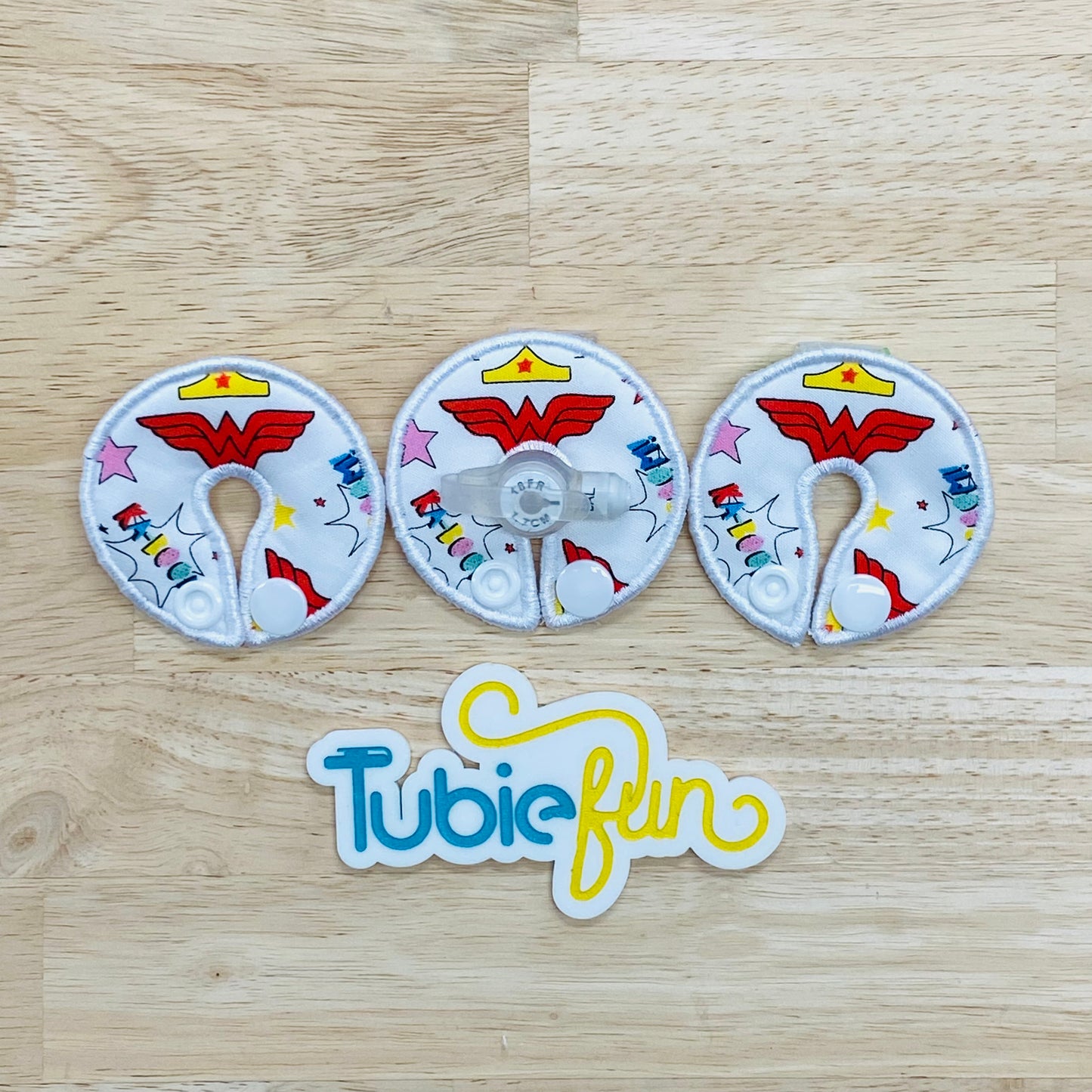 G-Tube Button Pad Cover - Wonder Woman