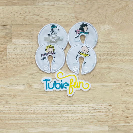 G-Tube Button Pad Cover - Peanuts Characters