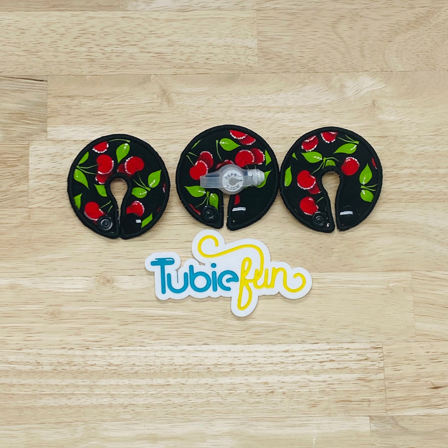G-Tube Button Pad Cover - Cherries