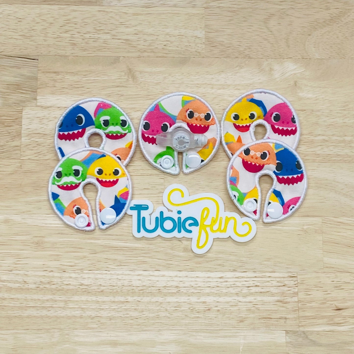 G-Tube Button Pad Cover - Shark Family