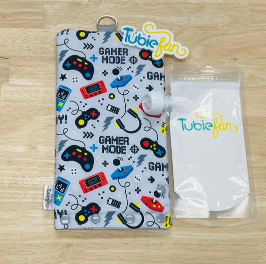 Insulated Milk Bag Suitable for Tubie Fun 500ml Reusable Pouches - Gamer Mode