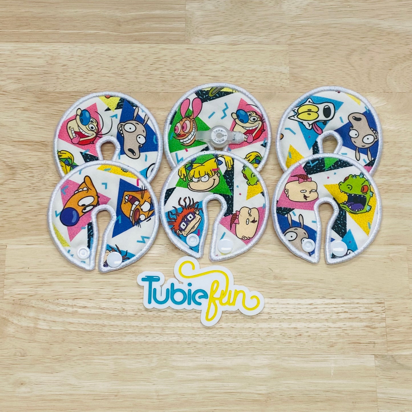 Button Pad Cover Large - 90's Cartoon Characters