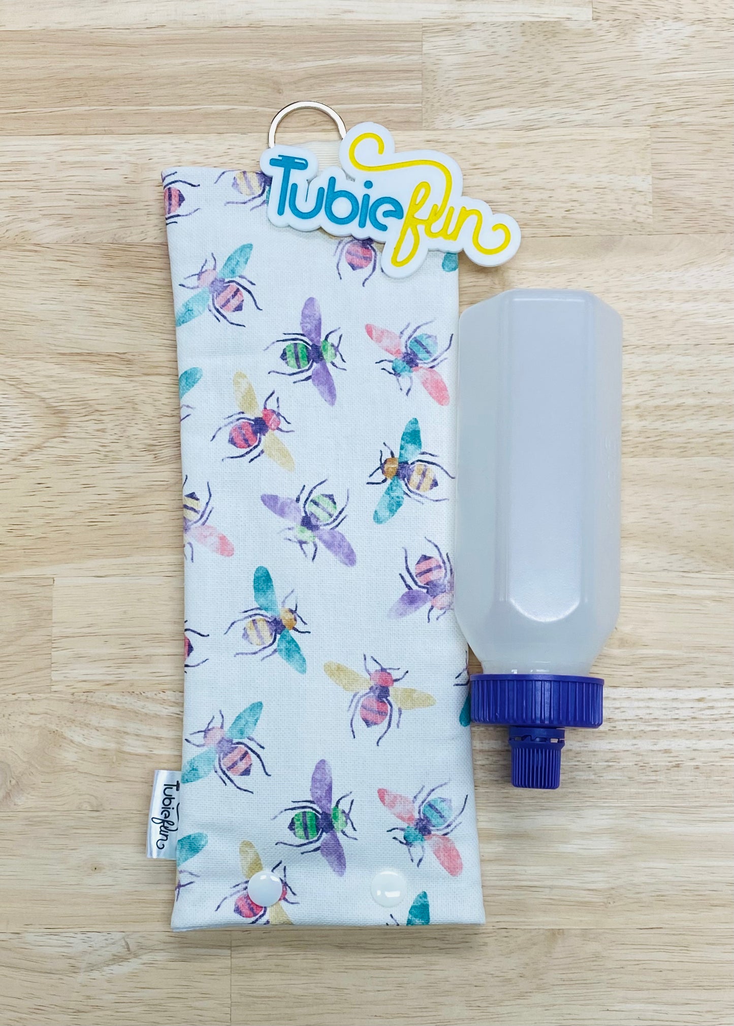 Insulated Milk Bag Suitable for 250ml Bottle in - Coloured Bees