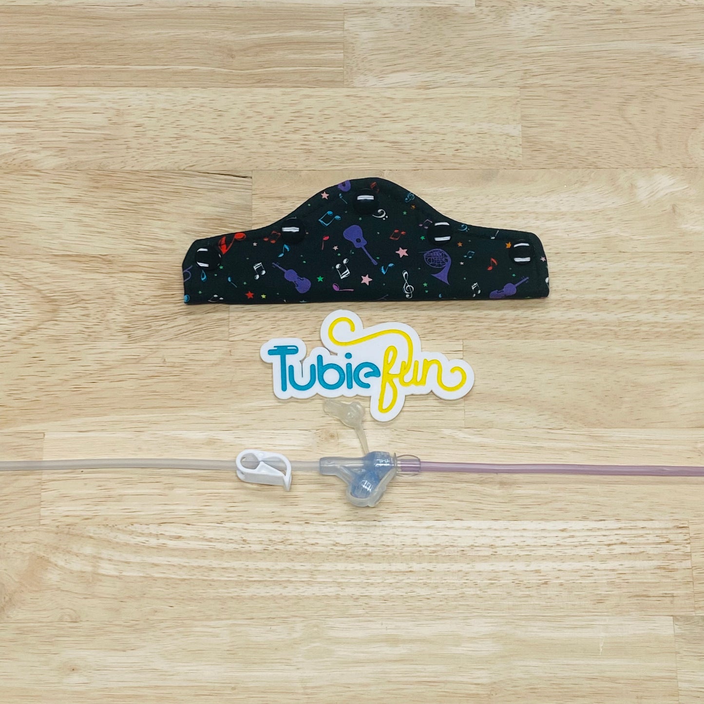 Feeding Tube Connection Cover - Musical Instruments and Notes