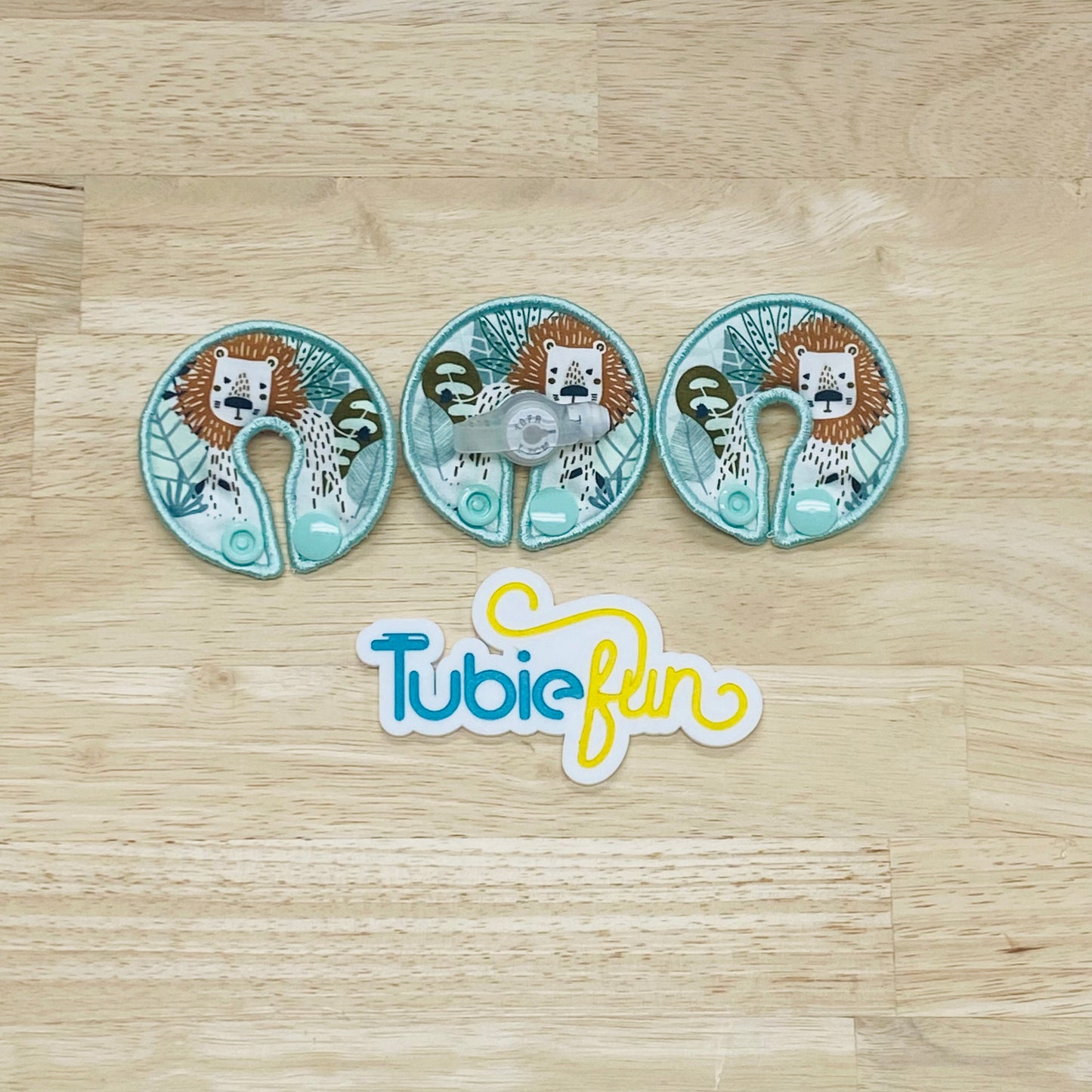 G-Tube Button Pad Cover - Lions