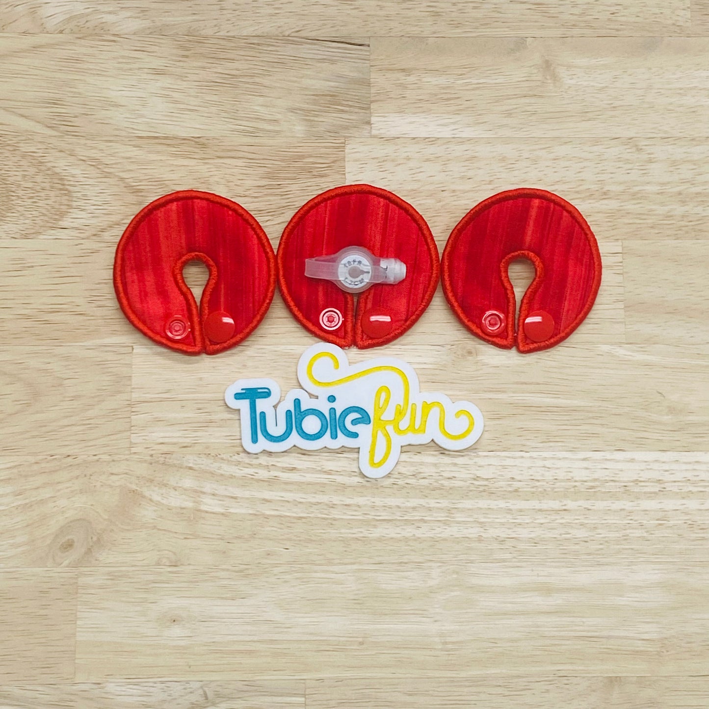 G-Tube Button Pad Cover - Red