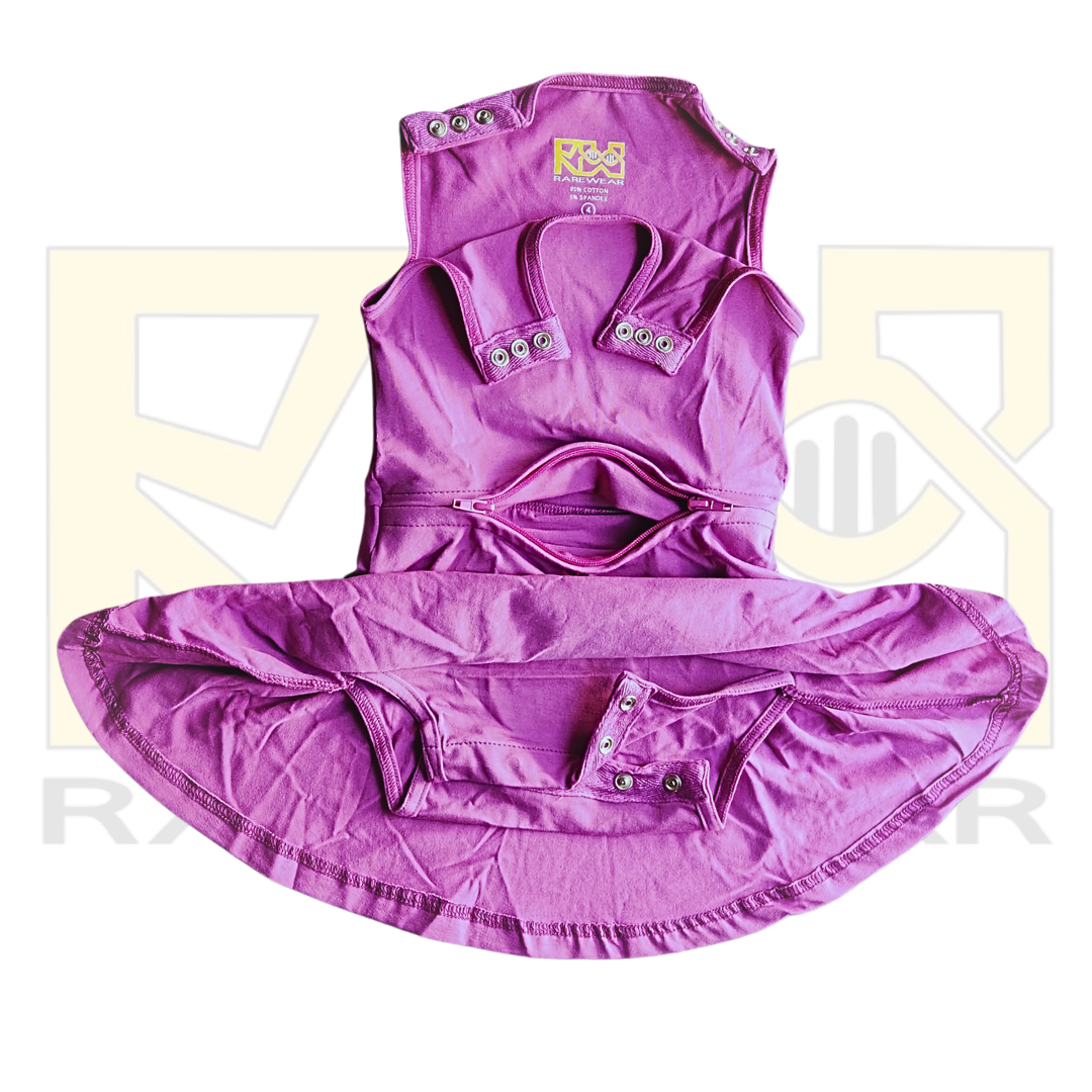 Hannah Purple Dress detail 3
