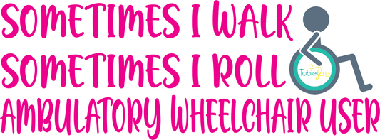 Car Decal - Wheelchair User in Pink