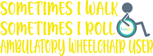 Car Decal - Wheelchair User in Yellow