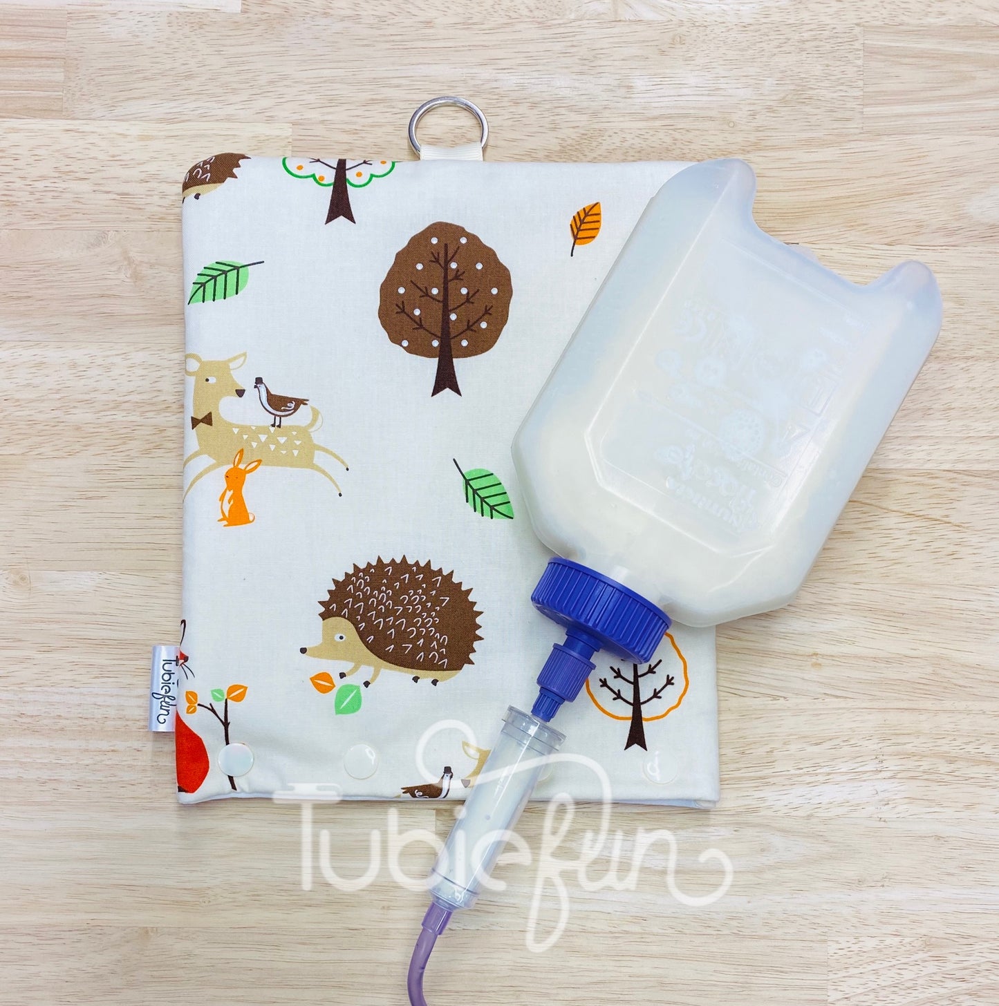Insulated Milk Bag Suitable for 500ml Flocare Bottle in - Animals on Cream