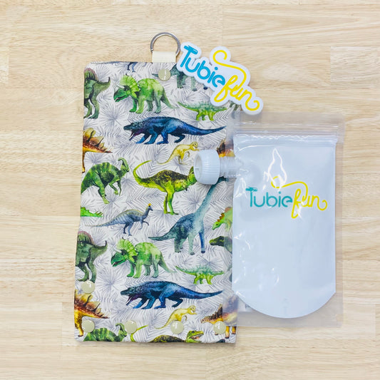 NEW Insulated Milk Bag Suitable for Tubie Fun 500ml Reusable Pouches - Dino's on Cream