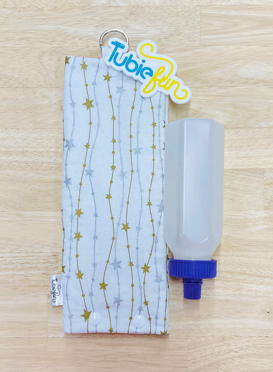 Insulated Milk Bag Suitable for 250ml Bottle in - Gold and Silver Stars