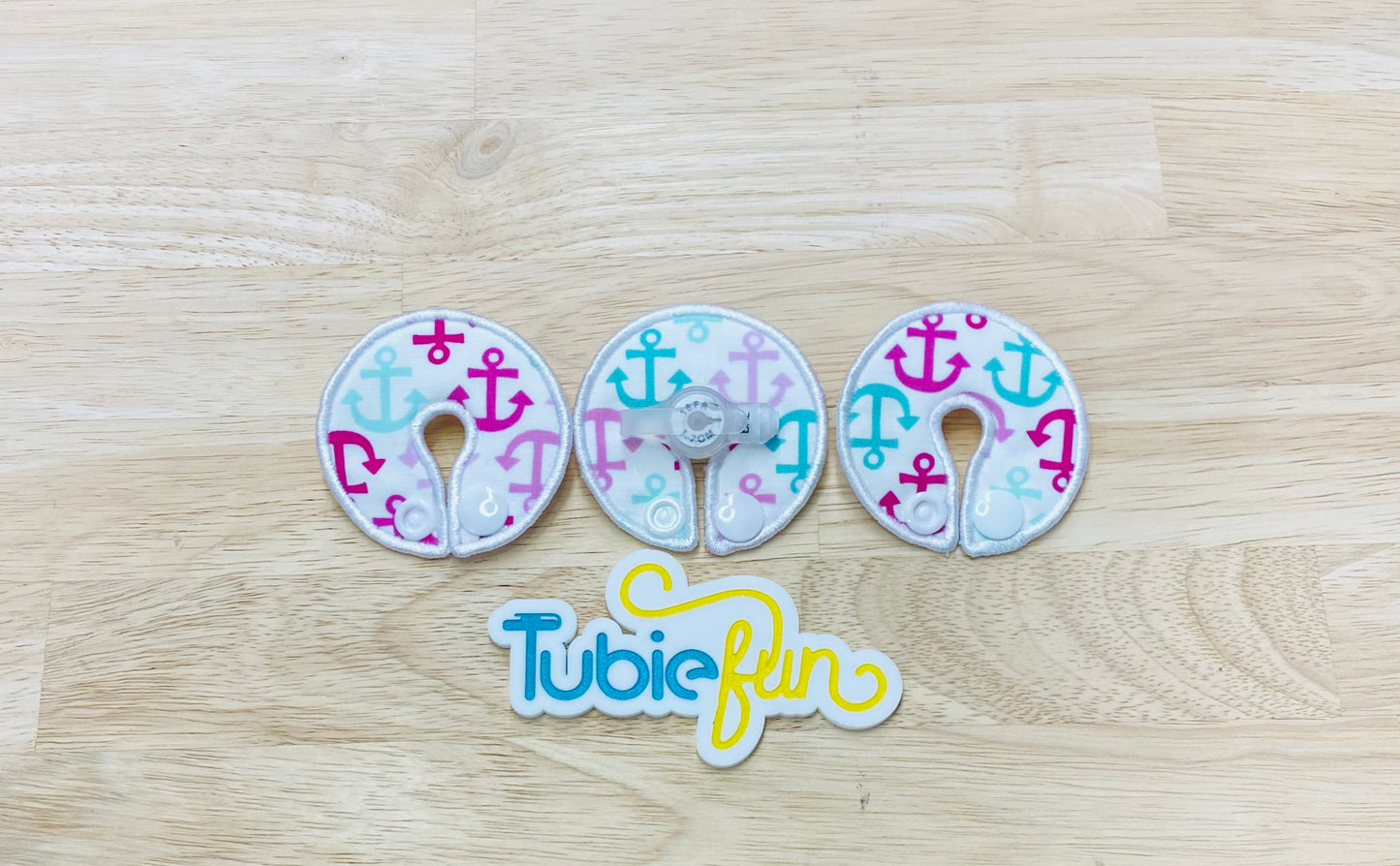 G-Tube Button Pad Cover - Anchors
