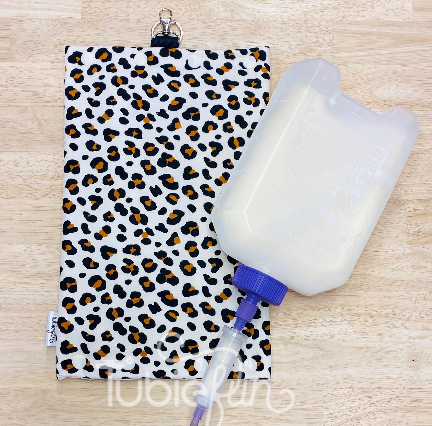 Insulated Milk Bag Suitable for 1L Flocare Bottle in Leopard Print
