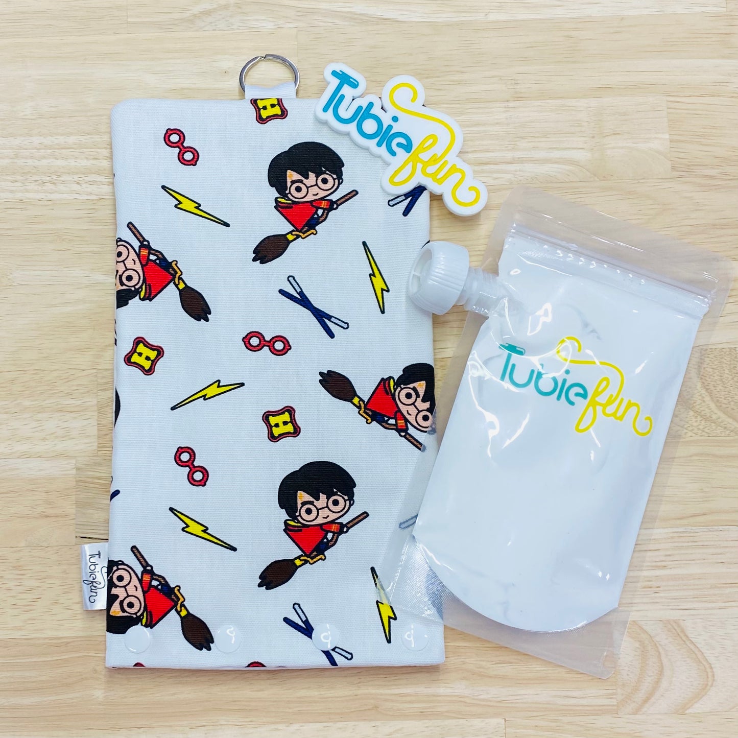 NEW Insulated Milk Bag Suitable for Tubie Fun 500ml Reusable Pouches - Flying wizard Boy
