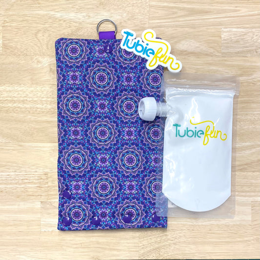 NEW Insulated Milk Bag Suitable for Tubie Fun 500ml Reusable Pouches - Mandala