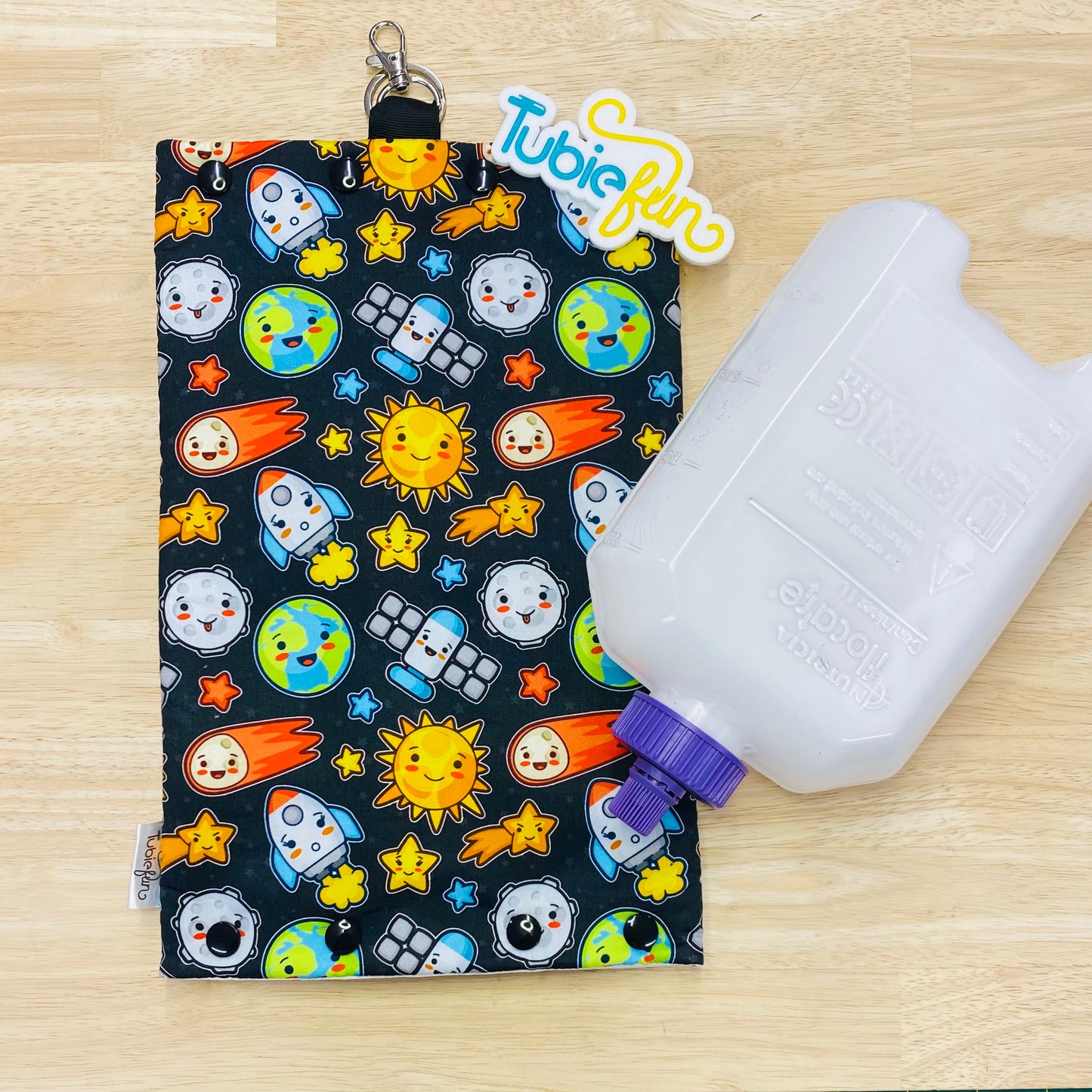 Insulated Milk Bag Suitable for 1L Flocare Bottle - Space Characters