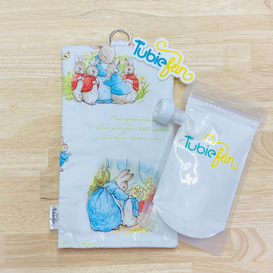 NEW Insulated Milk Bag Suitable for Tubie Fun 500ml Reusable Pouches - Rabbit Family