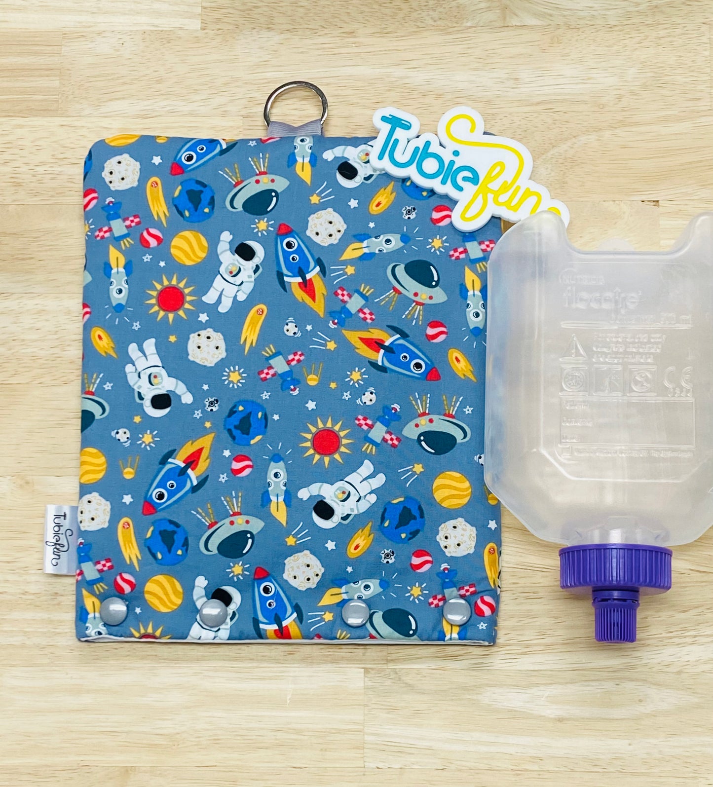 Insulated Milk Bag Suitable for 500ml Flocare Bottle in - Astronauts and Rockets