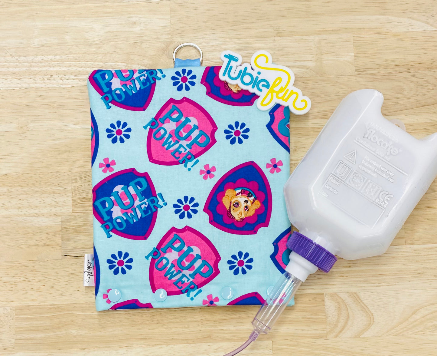 Insulated Milk Bag Suitable for 500ml Flocare Bottle in - Girl Pups
