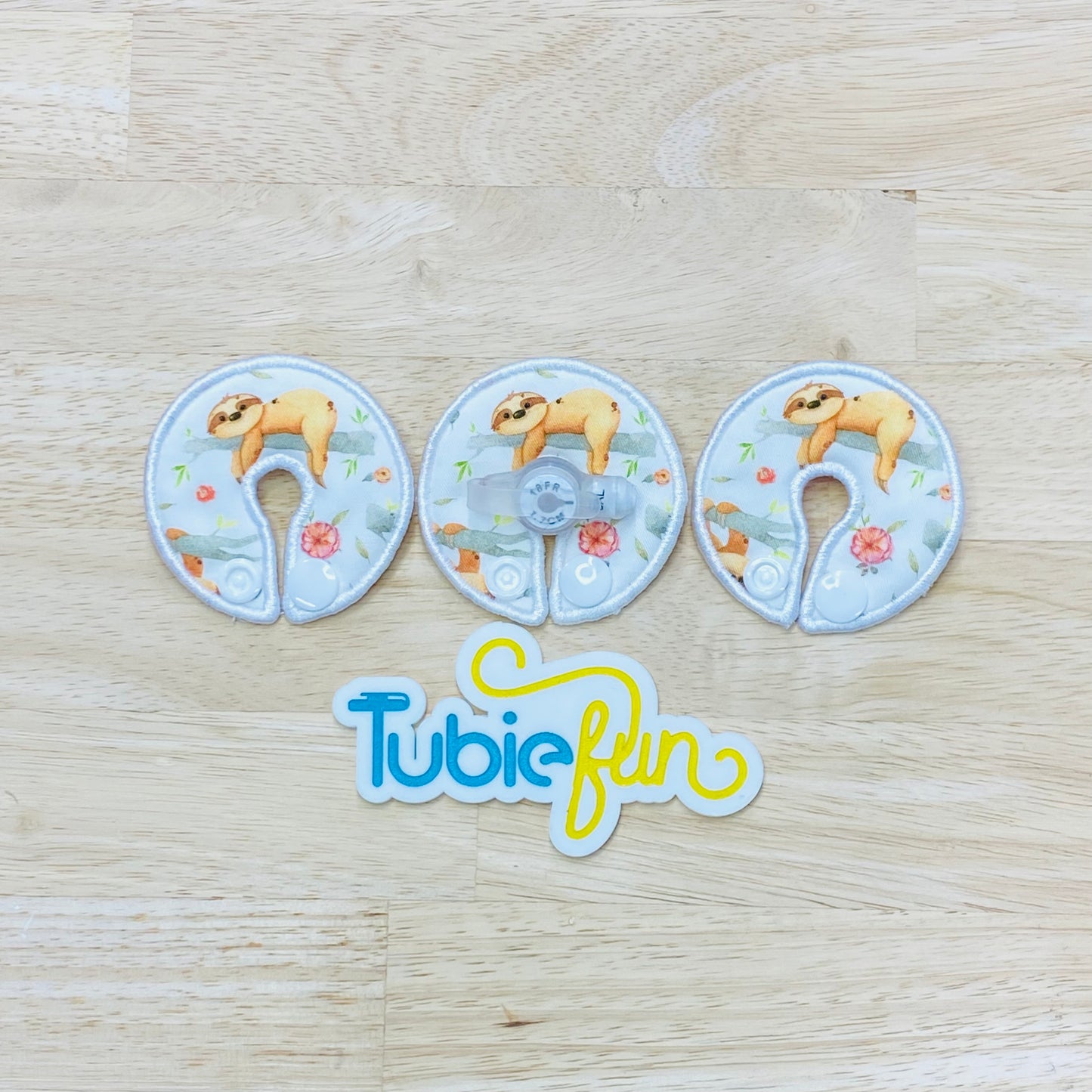 G-Tube Button Pad Cover - Sloths