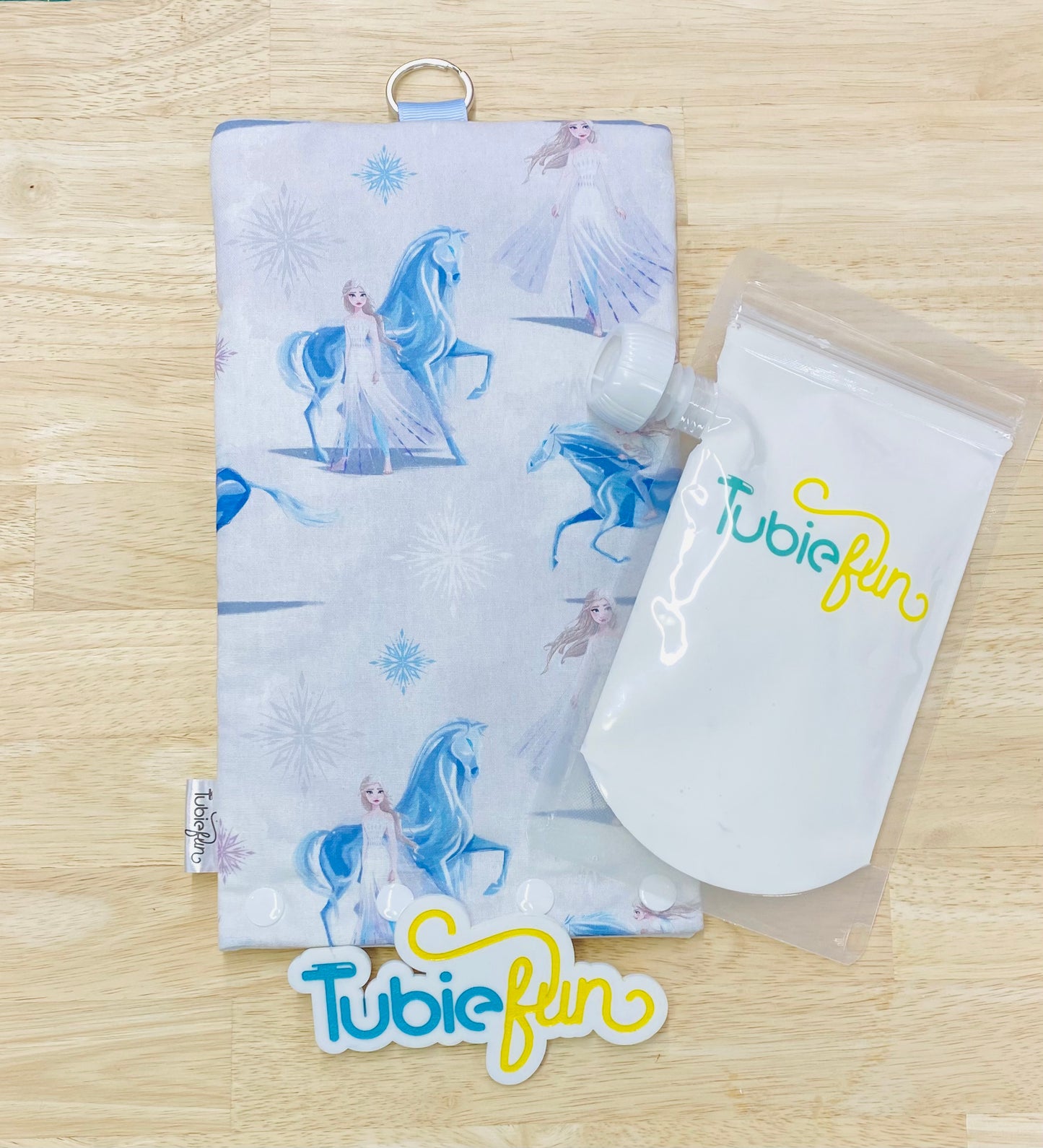 NEW Insulated Milk Bag Suitable for Tubie Fun 500ml Reusable Pouches - Ice Princess