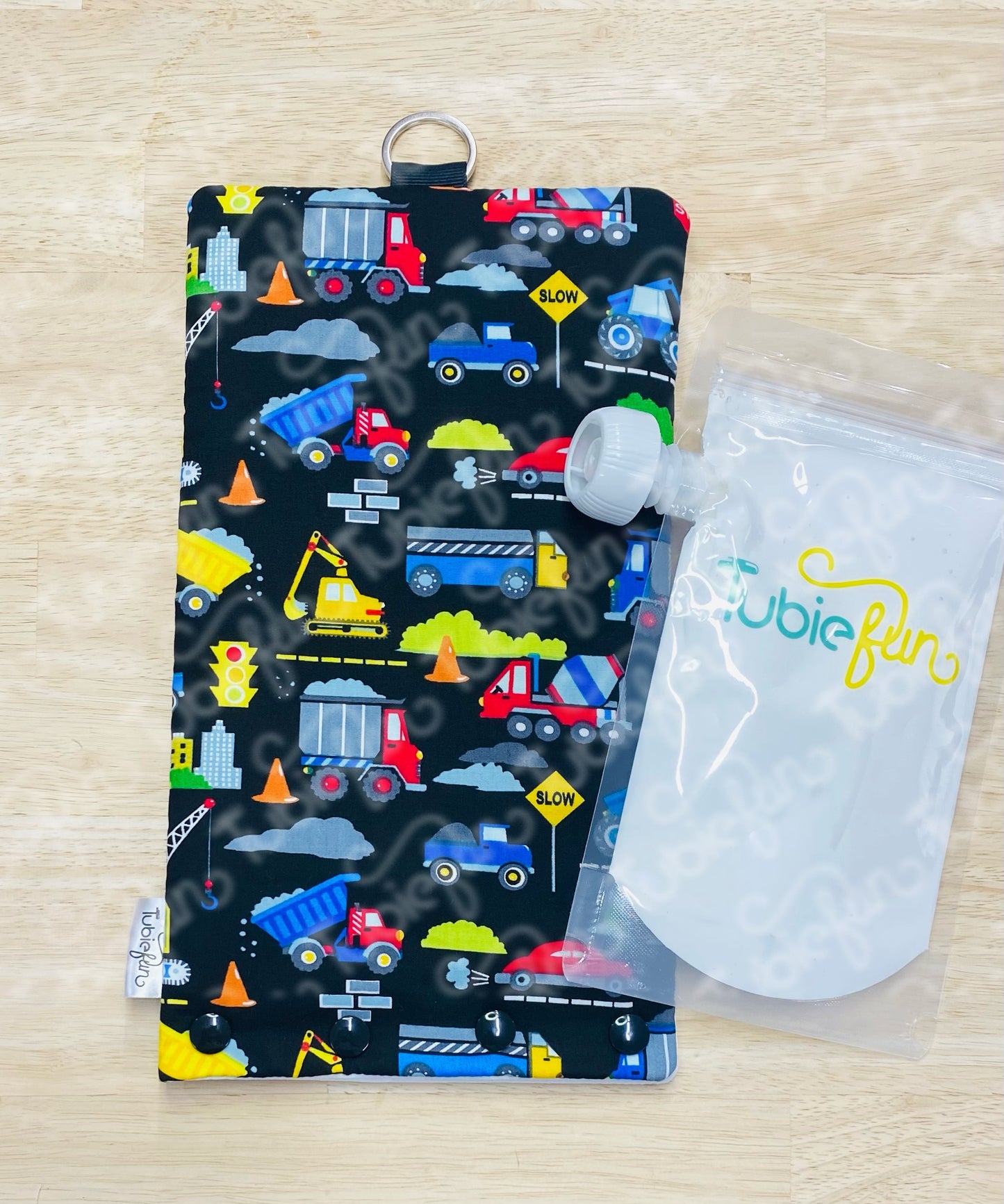 NEW Insulated Milk Bag Suitable for Tubie Fun 500ml Reusable Pouches - Vehicles