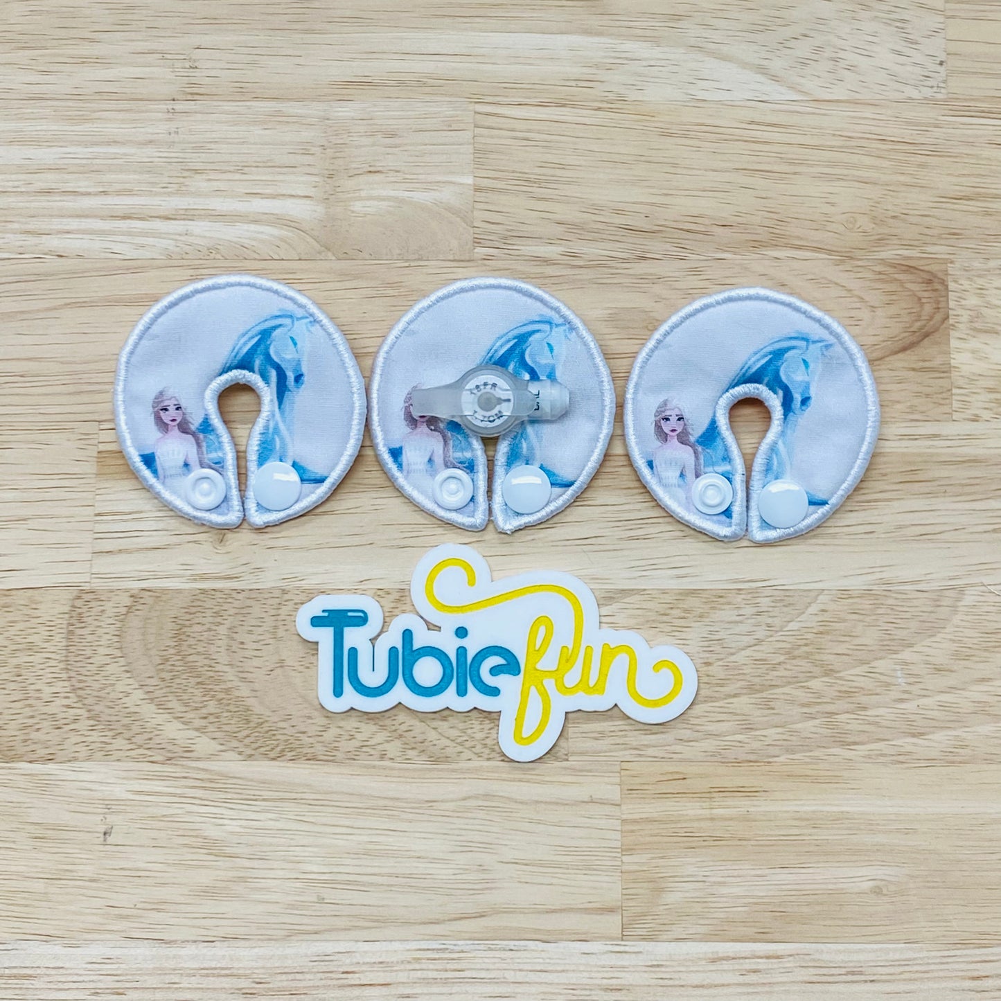 G-Tube Button Pad Cover - Ice Queen