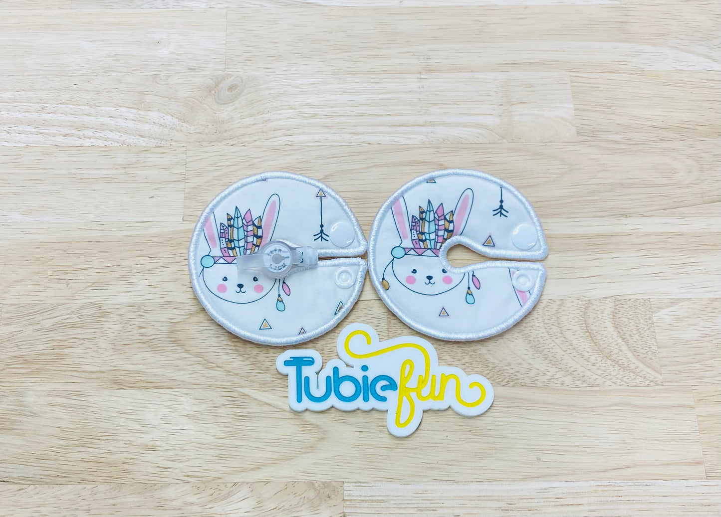 G-Tube Button Pad Cover Large - Rabbits