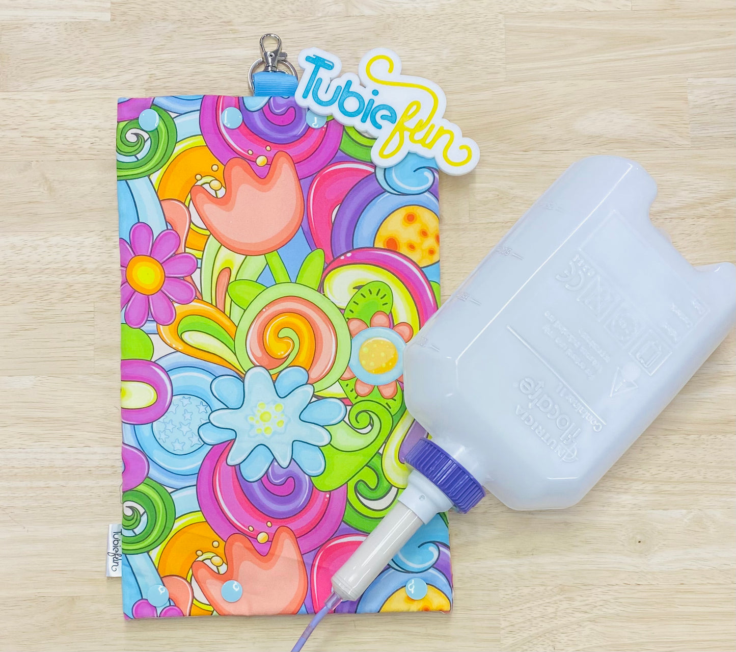Insulated Milk Bag Suitable for 1L Flocare Bottle - Happy Vibes