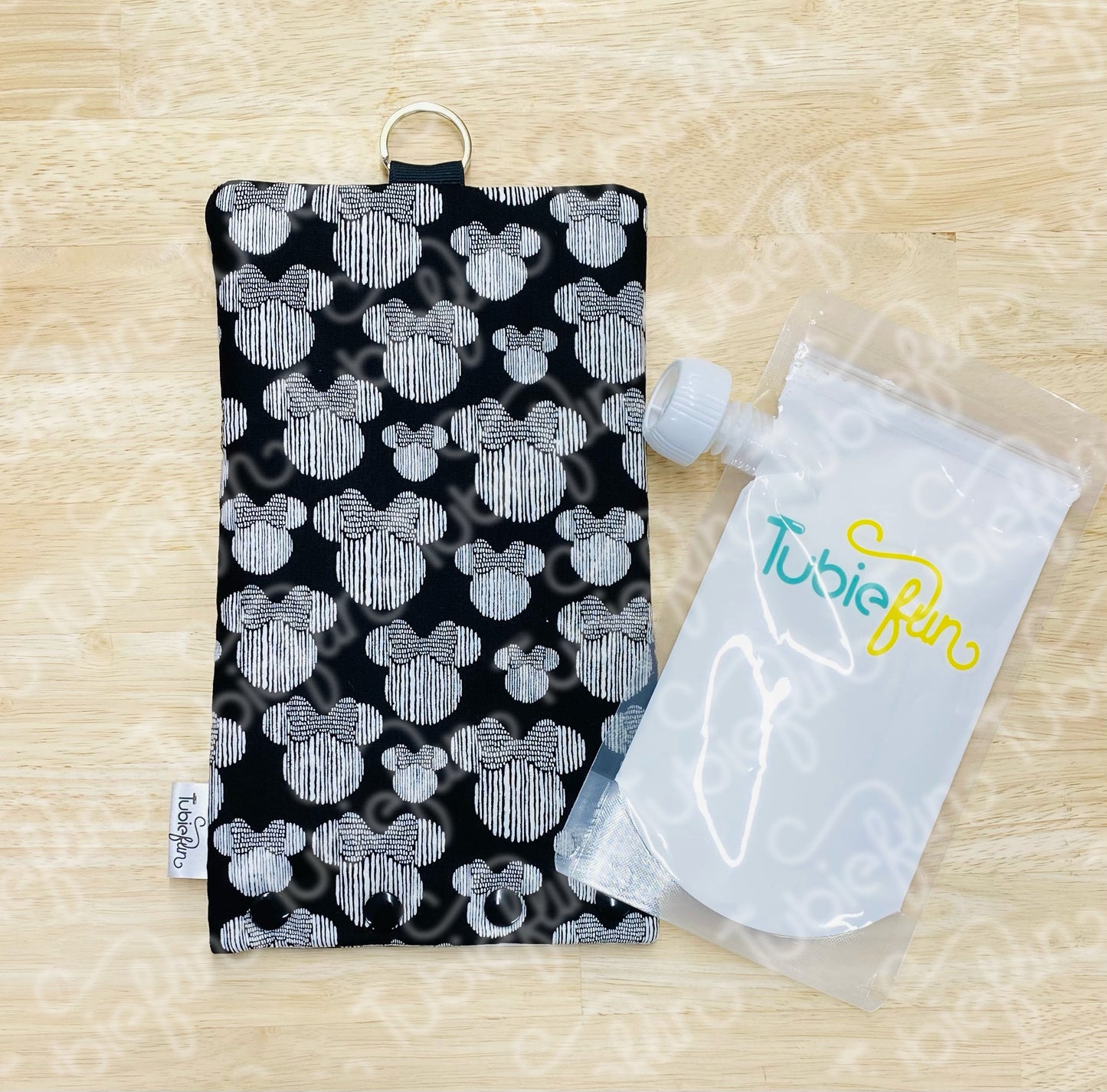 Insulated Milk Bag Suitable for OLD Z & Co Reusable Pouches - Girl Mouse Silhouette
