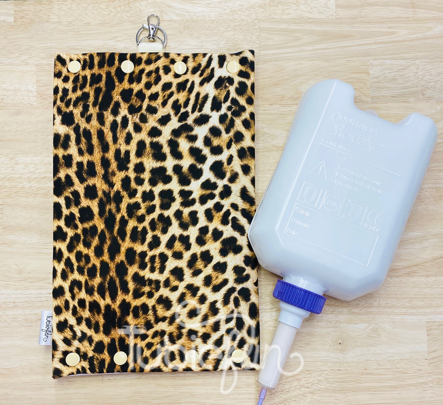 Insulated Milk Bag Suitable for 1L Flocare Bottle in Leopard Skin