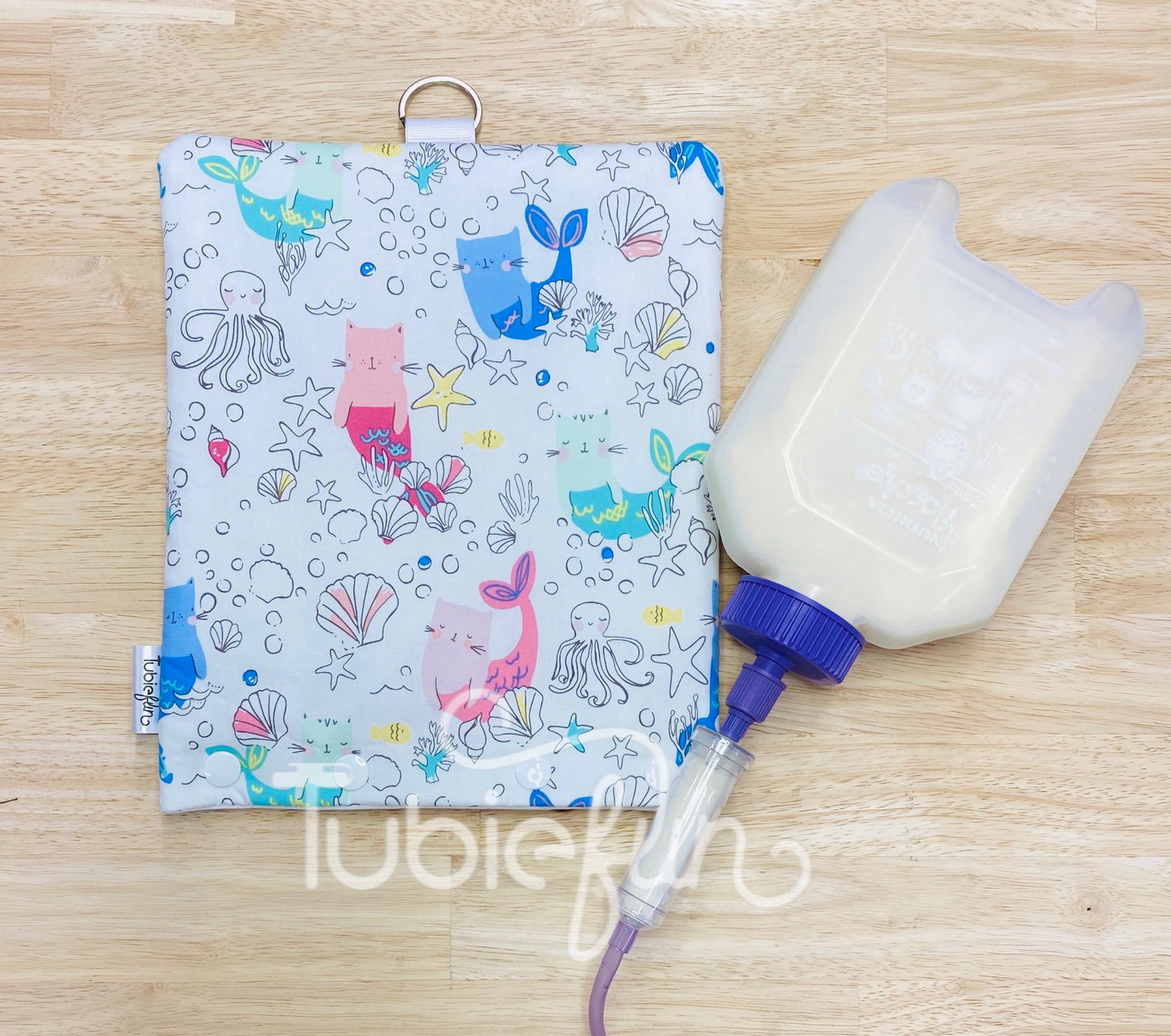 Insulated Milk Bag Suitable for 500ml Flocare Bottle in - Mermaid Cats
