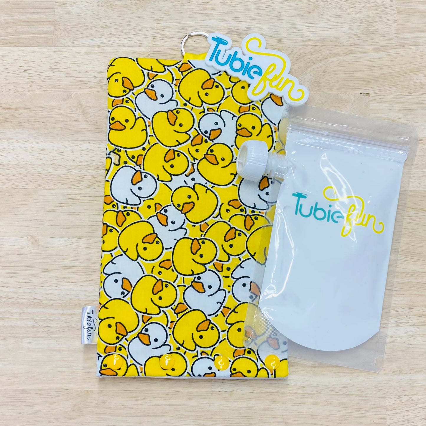 NEW Insulated Milk Bag Suitable for Tubie Fun 500ml Reusable Pouches - Ducks