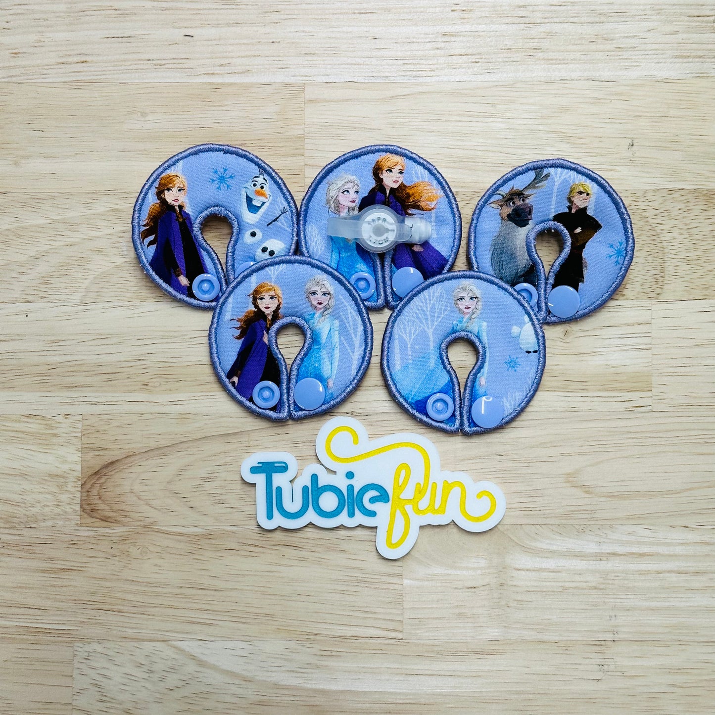 G-Tube Button Pad Cover -  Ice Queens and Friends