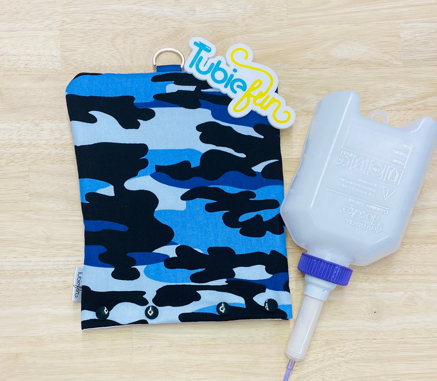 Insulated Milk Bag Suitable for 500ml Flocare Bottle in - Blue Camo