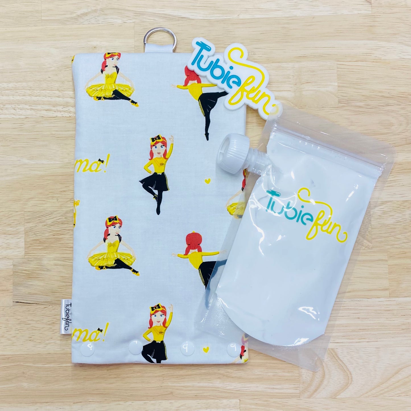 NEW Insulated Milk Bag Suitable for Tubie Fun 500ml Reusable Pouches - Wiggly Ballerina