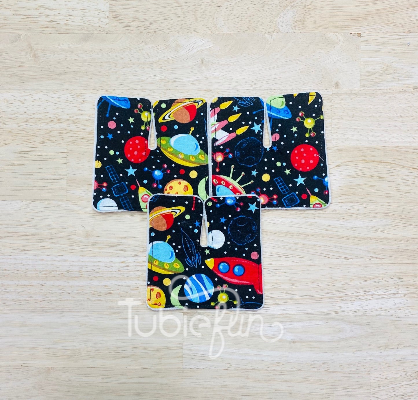 Tracheostomy Pad Cover - Space Rockets