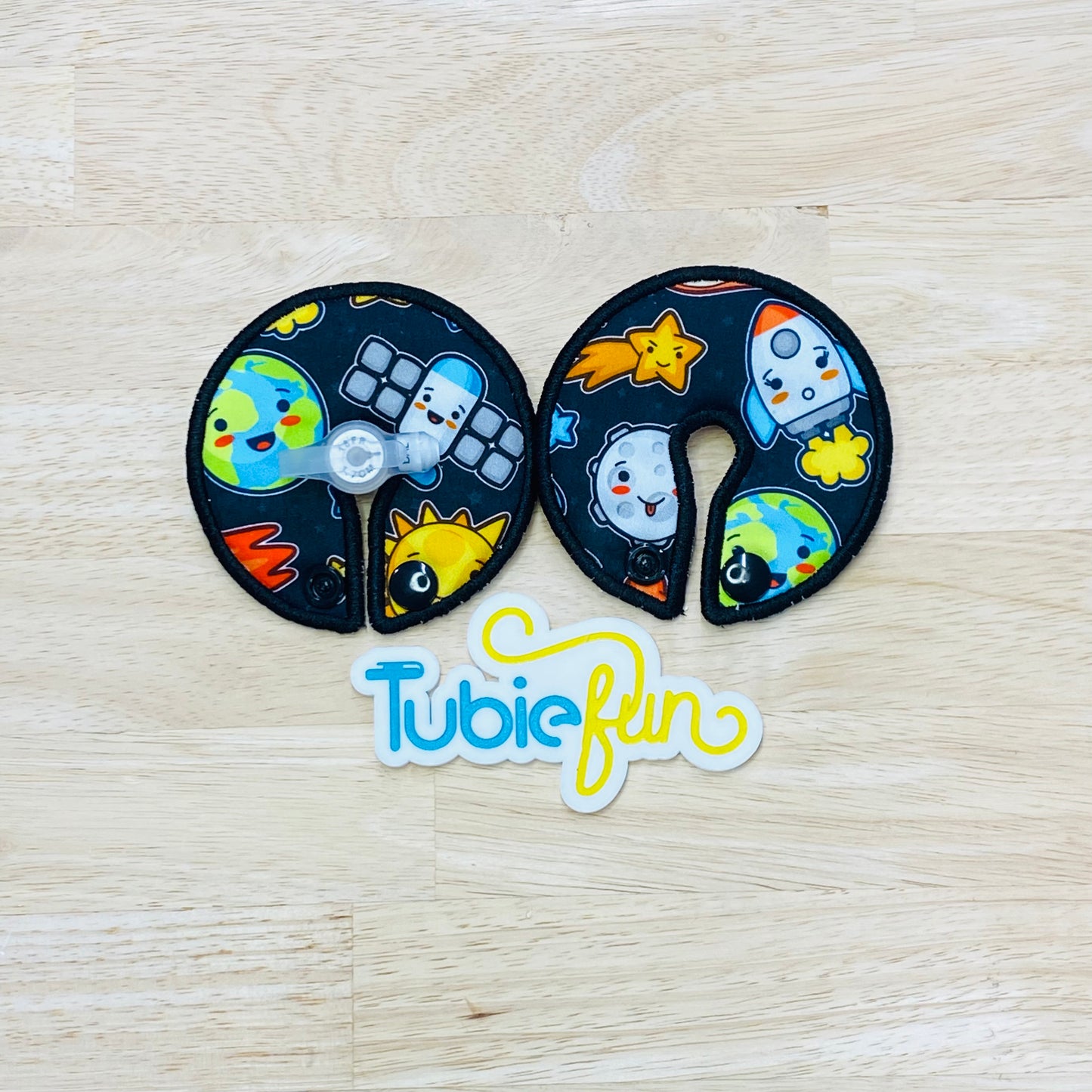 G-Tube Button Pad Cover Large - Space Characters