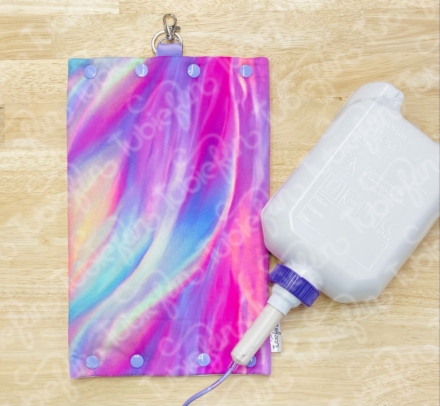 Insulated Milk Bag Suitable for 1L Flocare Bottle - Purple Wave